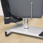 Fauteuil Pédicure Inclinable avec Tabouret, Repose-Pieds & Bassine de Massage, Poste de Pédicure à Vérin Hydraulique pour Technicien Ongulaire, Fauteuil Spa pour Pieds Pivotant