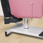 Fauteuil Pédicure Inclinable avec Tabouret, Repose-Pieds & Bassine de Massage, Poste de Pédicure à Vérin Hydraulique pour Technicien Ongulaire, Fauteuil Spa pour Pieds Pivotant