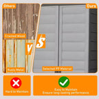 Armoire de rangement en plastique de 173 cm de haut, unité d'étagères de rangement verticale pour bureau, gris