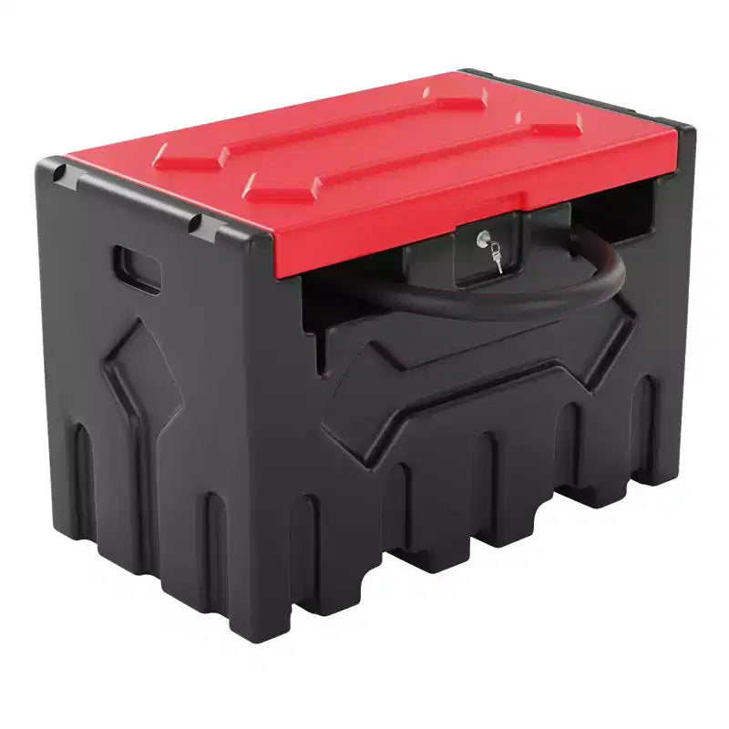 Réservoir diesel portable 200 L avec pompe de transfert 12V (40 L/min), pistolet automatique, filtre, adapté aux bennes de pick-up pour l'agriculture/construction
