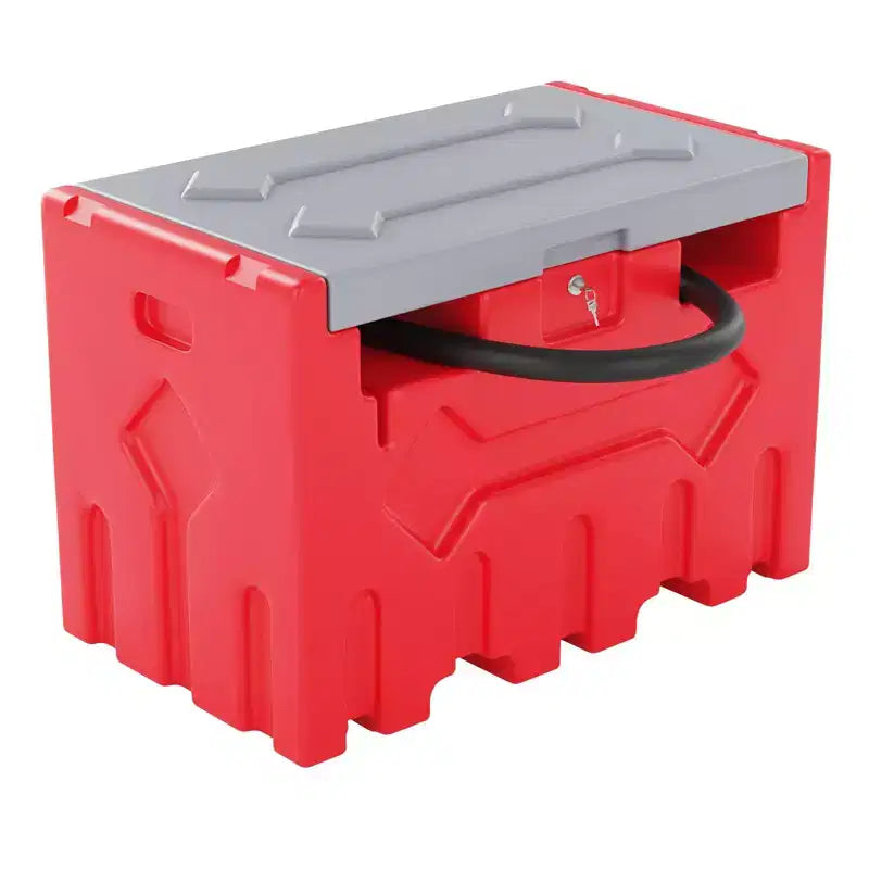 Réservoir diesel portable 200 L avec pompe de transfert 12V (40 L/min), pistolet automatique, filtre, adapté aux bennes de pick-up pour l'agriculture/construction