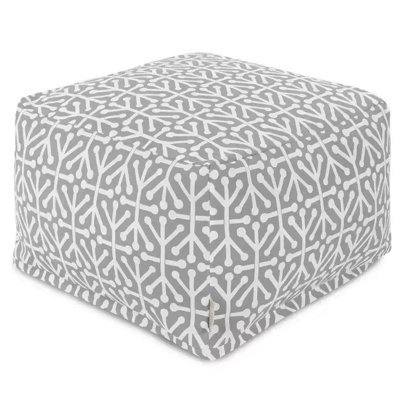 Pouffe Ottoman, Repose-Pieds Rectangulaire et Siège d'Appoint, Motif Aruba