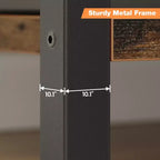 Étagère ouverte à 7 niveaux, étagère de style industriel du milieu du siècle, cadre métallique, présentoir de rangement vertical, adaptée aux petits espaces, salon
