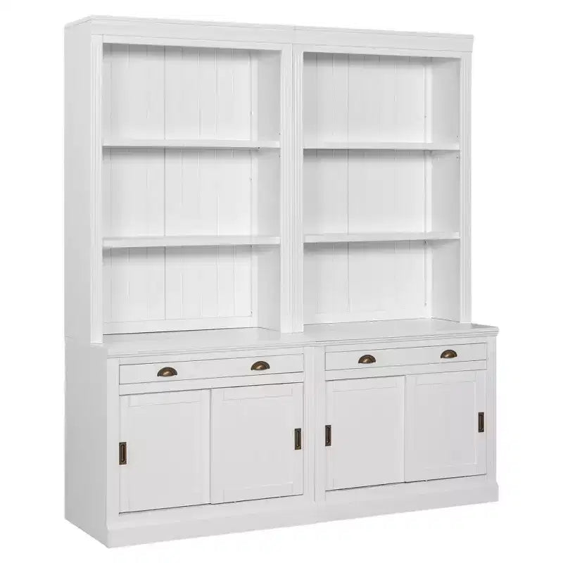 Étagère bibliothèque industrielle vintage avec 5 tablettes ouvertes, meuble de rangement vertical pour salon, chambre à coucher