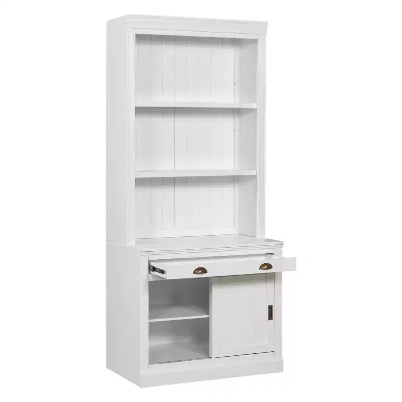 Étagère bibliothèque industrielle vintage avec 5 tablettes ouvertes, meuble de rangement vertical pour salon, chambre à coucher
