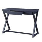 Bureau élégant de 106 cm avec pieds en X, bureau d'écriture avec tiroirs de rangement pour le bureau, le bureau d'étude, la salle de lecture
