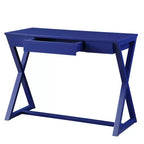 Bureau élégant de 106 cm avec pieds en X, bureau d'écriture avec tiroirs de rangement pour le bureau, le bureau d'étude, la salle de lecture