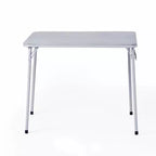 Table pliante pour repas, jeux et petits espaces avec plateau en PVC facile à nettoyer