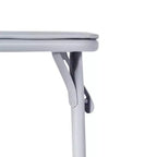Table pliante pour repas, jeux et petits espaces avec plateau en PVC facile à nettoyer