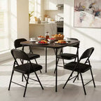 Table pliante pour repas, jeux et petits espaces avec plateau en PVC facile à nettoyer