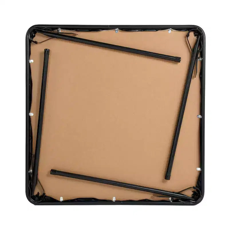 Table pliante pour repas, jeux et petits espaces avec plateau en PVC facile à nettoyer