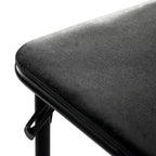 Table pliante pour repas, jeux et petits espaces avec plateau en PVC facile à nettoyer