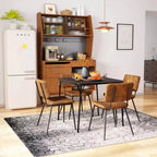 Table pliante pour repas, jeux et petits espaces avec plateau en PVC facile à nettoyer