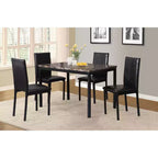 Table de salle à manger moderne de 48 pouces avec plateau en faux marbre stratifié, table de cuisine avec pieds en métal, petite table pour salon, cuisine