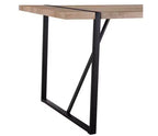 Table à manger rectangulaire rustique de 55 pouces avec pieds en forme de boucle, table de cuisine pour 4 à 6 personnes, salle à manger, salon, cuisine