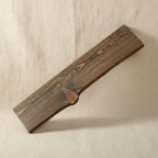 RESTORE Boulder Black 36 in. Live Edge Wood Shelf (Wood Only) by Pipe Decor