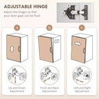 Meuble de cuisine autoportant de 180 cm de style fermette avec large comptoir micro-ondes à 2 niveaux, 3 tiroirs, 6 portes à fermeture douce