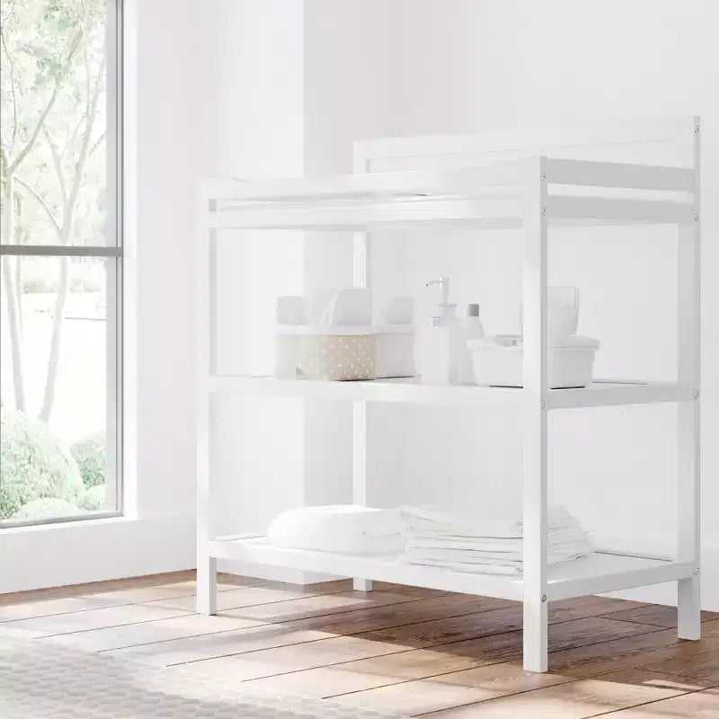 Table à langer Alpine avec matelas à langer résistant à l'eau