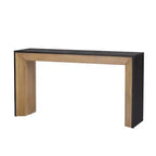 Élégante Console avec Design de Cheminée, Table d'Entrée Fonctionnelle avec Dessus en Placage Bois, Table d'Appoint pour Salon, Couloir