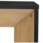 Élégante Console avec Design de Cheminée, Table d'Entrée Fonctionnelle avec Dessus en Placage Bois, Table d'Appoint pour Salon, Couloir