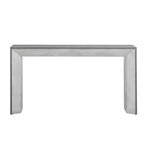 Élégante Console avec Design de Cheminée, Table d'Entrée Fonctionnelle avec Dessus en Placage Bois, Table d'Appoint pour Salon, Couloir