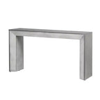 Élégante Console avec Design de Cheminée, Table d'Entrée Fonctionnelle avec Dessus en Placage Bois, Table d'Appoint pour Salon, Couloir