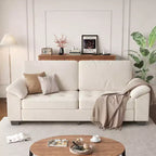 90 3 Seater Sofa, Velvet Upholstered Oversized Loveseat, Comfy Button Tufted Couch, Soft Spacious Armrests, for Living Room, Bedroom