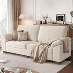 Canapé 3 places 90, Canapé surdimensionné en velours, Canapé capitonné confortable, Accoudoirs larges et doux, pour Salon, Chambre à coucher