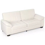 Canapé 3 places 90, Canapé surdimensionné en velours, Canapé capitonné confortable, Accoudoirs larges et doux, pour Salon, Chambre à coucher
