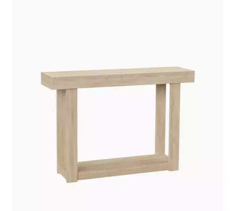 Console étroite en bois de 46 pouces pour entrée, Table d'appoint rectangulaire de style ferme pour couloir, foyer, derrière le canapé et salon