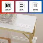 39.4 Table console industrielle, Table de canapé mince, Table d'entrée avec métal et MDF, Table de couloir industrielle, Capacité de 110 LBS, Facile à assembler