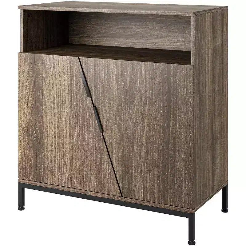 Bahut commode pour la cuisine ou la salle à manger, buffet autoportant moderne en bois
