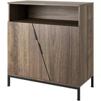Bahut commode pour la cuisine ou la salle à manger, buffet autoportant moderne en bois
