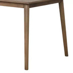 Table à manger rectangulaire avec pieds droits, en noyer de 60 pouces