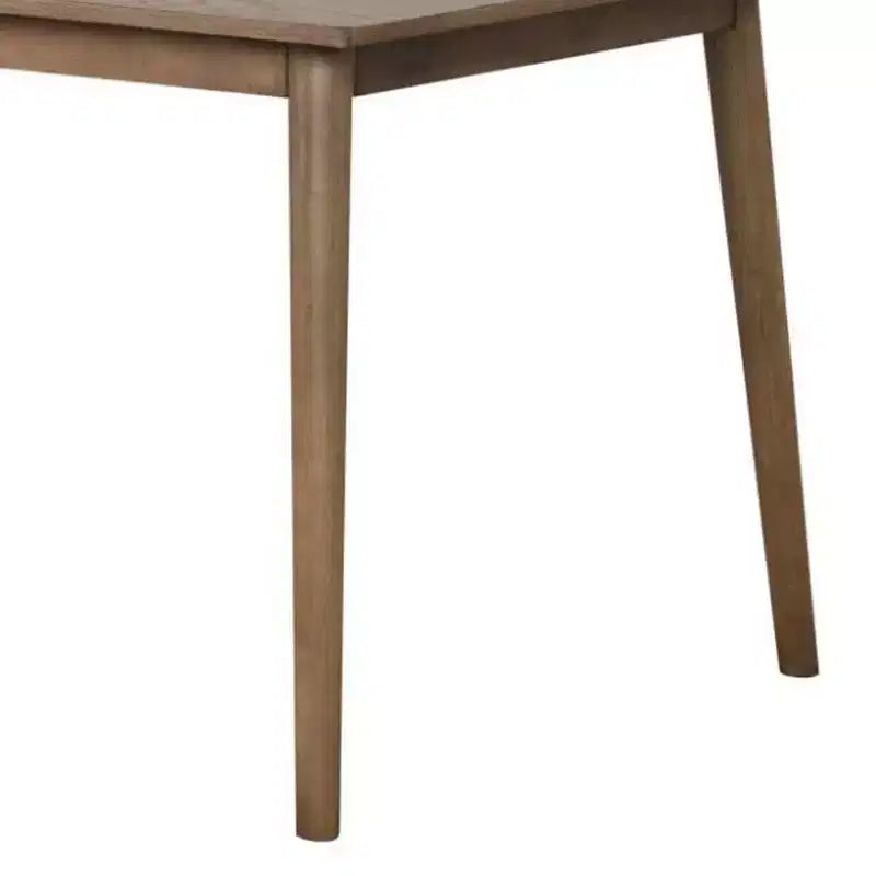 Table à manger rectangulaire avec pieds droits, en noyer de 60 pouces