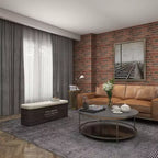 Meuble TV Bradley de 63 po de style moderne du milieu du siècle avec 2 étagères ouvertes et 2 portes