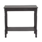Traditional Wood Console Table Black - Olivia & May: Entryway Furniture, Narrow Design, MDF Top