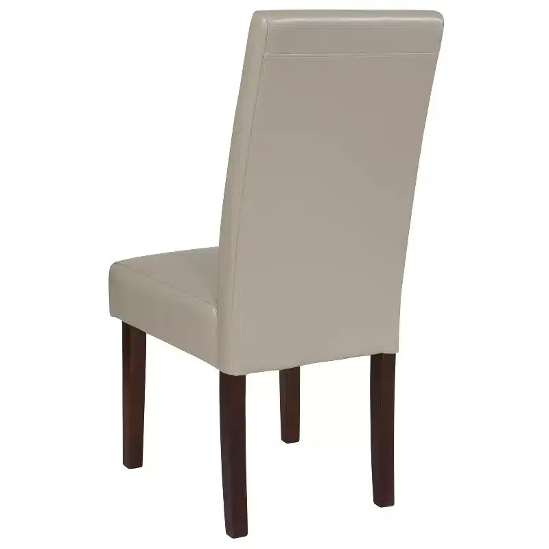 Chaise de salle à manger d'appoint Parsons à dossier en panneau style Mid-Century
