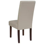 Chaise de salle à manger d'appoint Parsons à dossier en panneau style Mid-Century