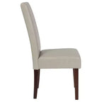 Chaise de salle à manger d'appoint Parsons à dossier en panneau style Mid-Century