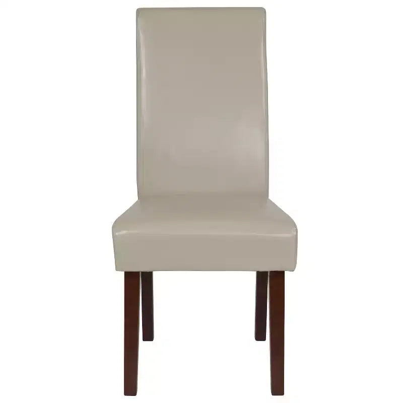 Chaise de salle à manger d'appoint Parsons à dossier en panneau style Mid-Century