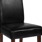 Chaise de salle à manger d'appoint Parsons à dossier en panneau style Mid-Century