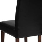Chaise de salle à manger d'appoint Parsons à dossier en panneau style Mid-Century