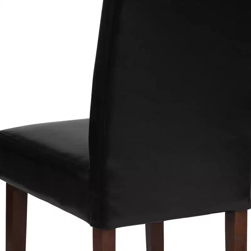Chaise de salle à manger d'appoint Parsons à dossier en panneau style Mid-Century