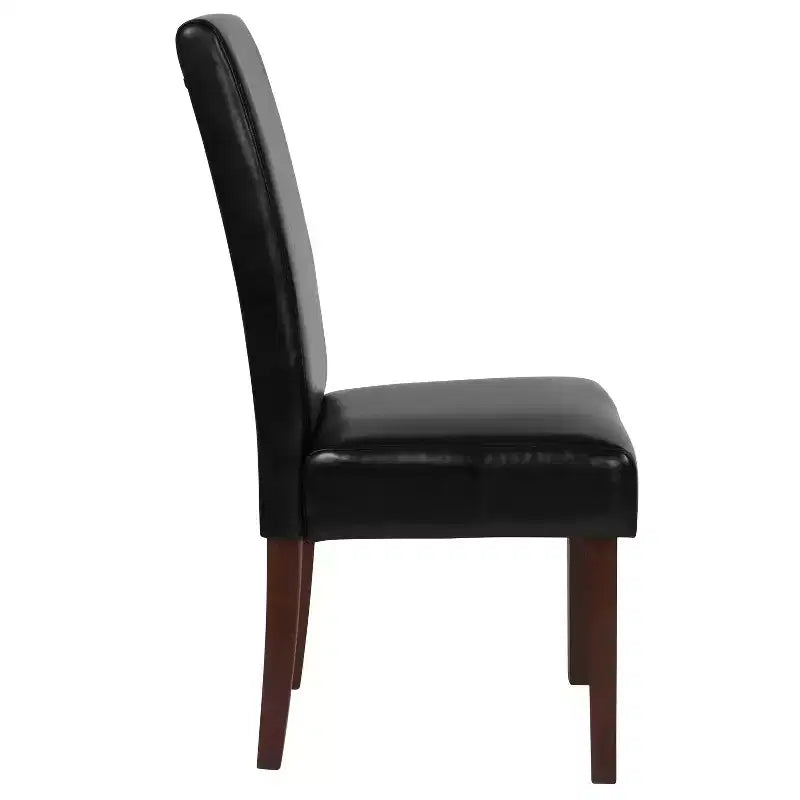 Chaise de salle à manger d'appoint Parsons à dossier en panneau style Mid-Century
