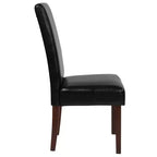 Chaise de salle à manger d'appoint Parsons à dossier en panneau style Mid-Century