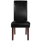 Chaise de salle à manger d'appoint Parsons à dossier en panneau style Mid-Century
