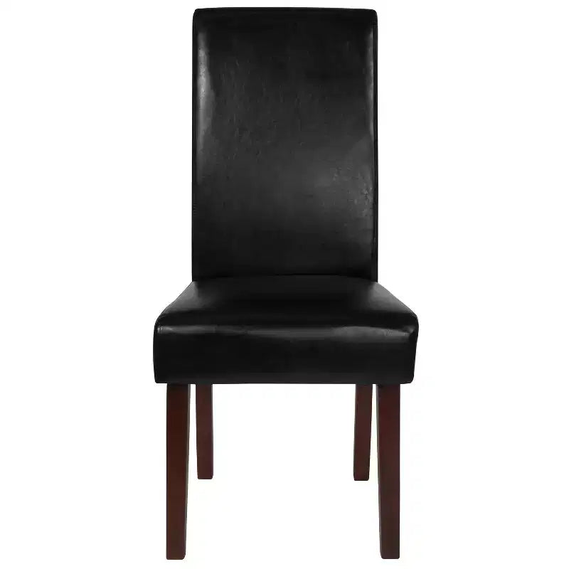 Chaise de salle à manger d'appoint Parsons à dossier en panneau style Mid-Century