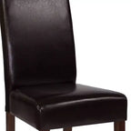 Chaise de salle à manger d'appoint Parsons à dossier en panneau style Mid-Century