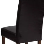 Chaise de salle à manger d'appoint Parsons à dossier en panneau style Mid-Century